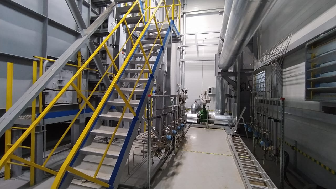 Насосная установка сетевой воды котла газотурбинной энергетической установки (ГТЭУ) - АО «КМПО»