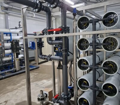 Станция водоподготовки на площадке резервуаров чистой воды