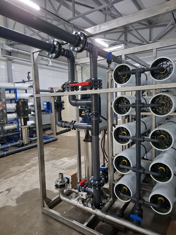 Станция водоподготовки на площадке резервуаров чистой воды